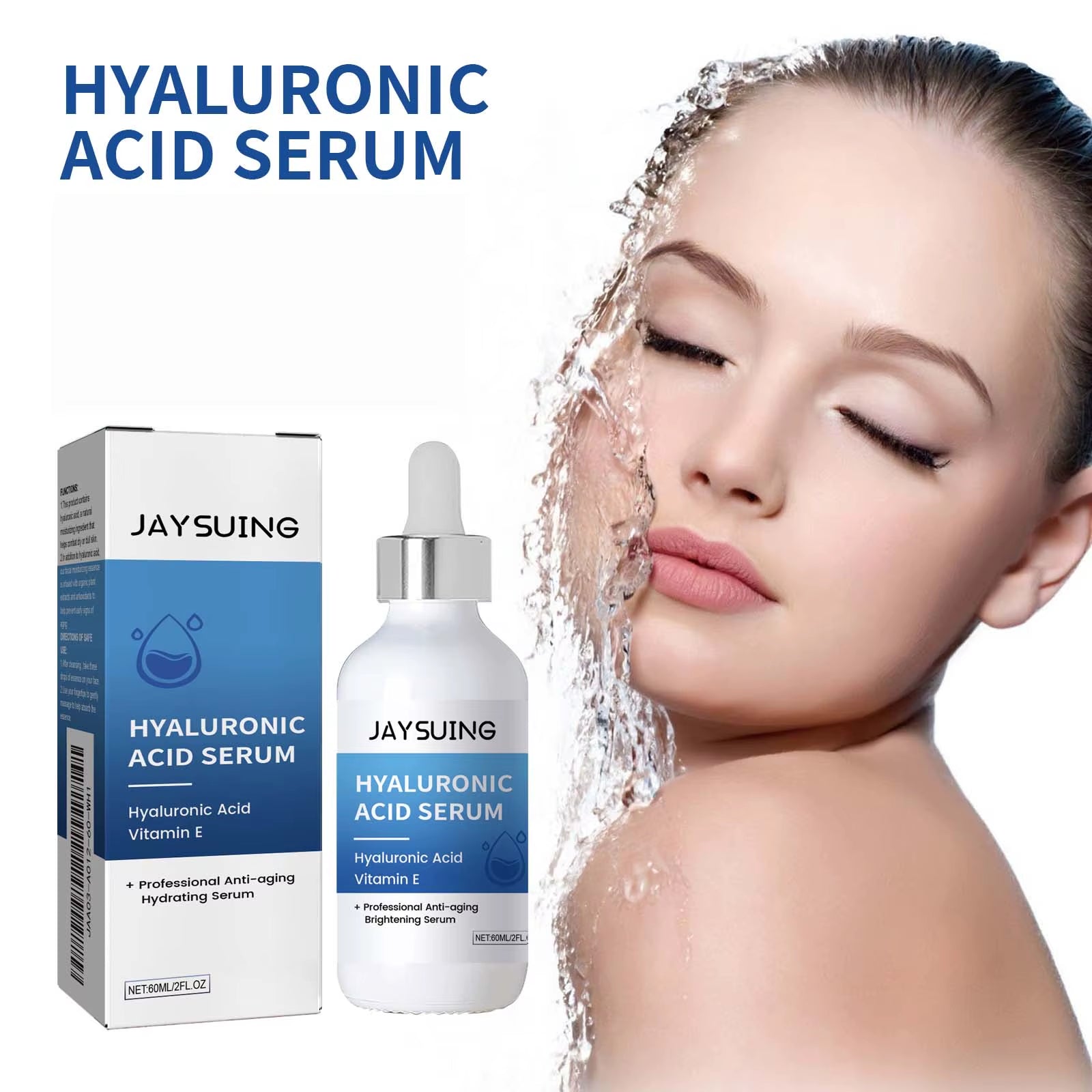 Hyaluronic Acid Essence Deep Hydration Preventing Skin Aging Increase Skin Elasticity Improve Dryness Facial Moisturizing Serum